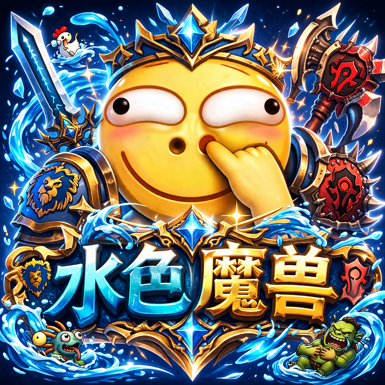 水色魔兽 LOGO